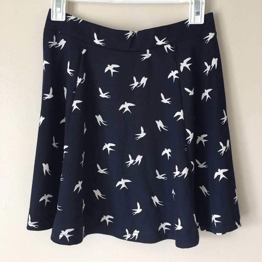 H&M Navy Skater Skirt